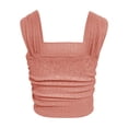 thumbnail image 3 of Timegard Débardeurs de Sortie pour Femmes Sans Manches Ajusté Froncé Confortable Décontracté Court Blouse Camis, 3 of 3