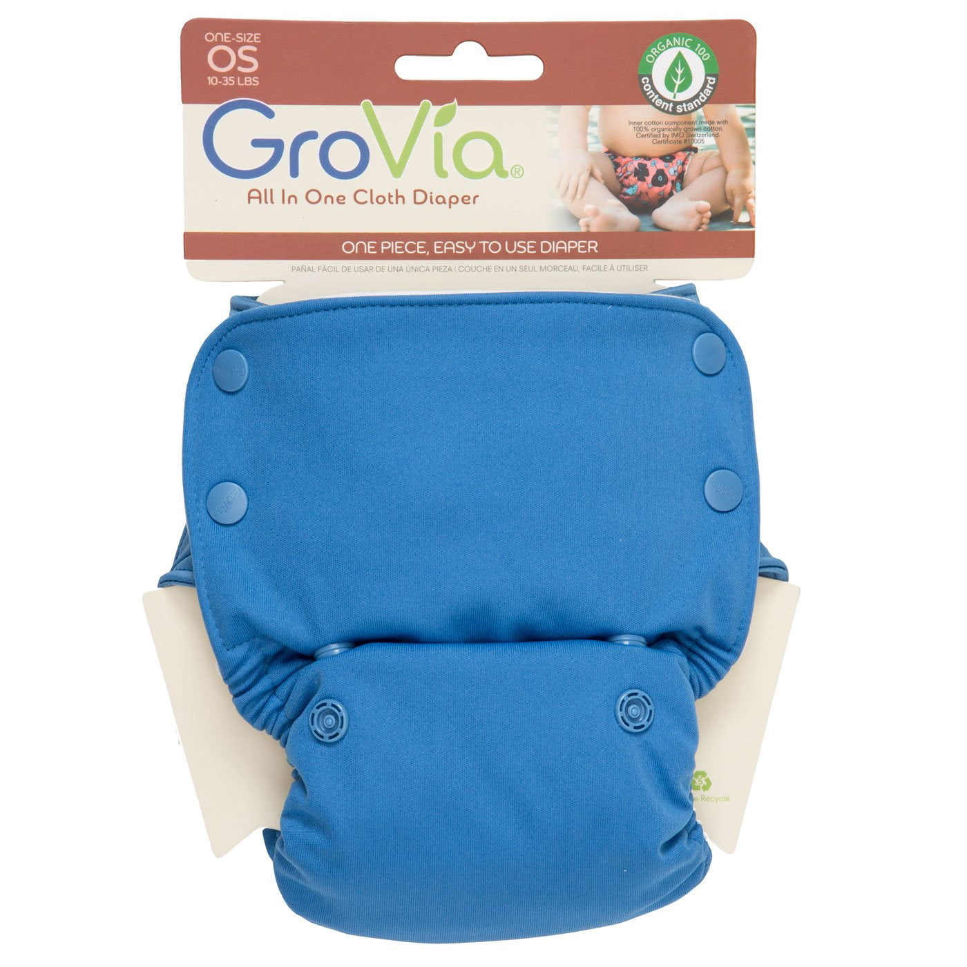GroVia Organic AllinOne Cloth Diaper Topaz