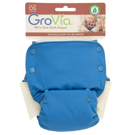 GroVia Organic All-in-One Cloth Diaper - Topaz