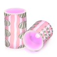 thumbnail image 2 of 2 PCS Flameless Candles with Remote Timer LED Battery Operated Flickering Candle Light for Wedding Table Home Decoration Gifts Watermelons Pattern, 2 of 7