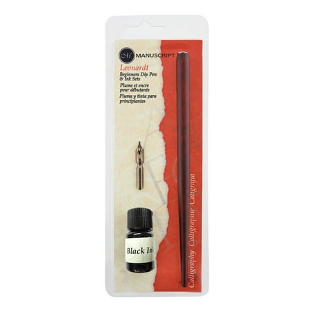 Manuscript Leonardt Dip Pen, Nib & Ink Set (Best Dip Pen Nib For Writing)
