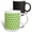 Multicolor, variant on 3drose, Rhombus Repeating Pattern in Lime Green Gray and White, 11oz Mug