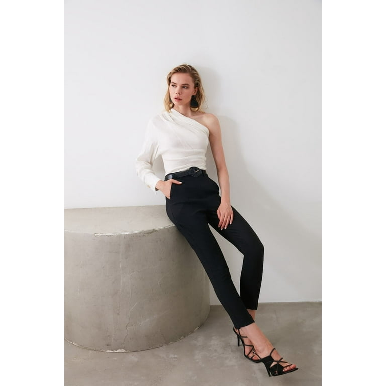 Skinny fit cigarette on sale trousers