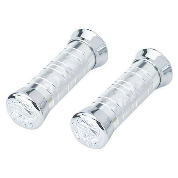 Grips 16a Chrome Eagle. Bike grips, bicycle grips, lowrider grips, beach cruiser grips, mountain bike grips