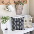 thumbnail image 3 of Pillow Covers 16x16 Modern Sofa Throw Pillow Cover, Decorative Outdoor Linen Fabric Pillow Case for Couch Bed Car (Rustic Gray, 16x16,Set of 4), 3 of 6