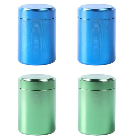 ACDANC Set of 4 Kitchen Canisters with Airtight Lids,Coffee Tea Sugar Flour Metal Tin Jars Nesting Food Storage Container Set for Farmhouse Decor,Countertop Pantry Organizer