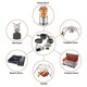 thumbnail image 3 of Juego de utensilios de cocina para acampar, ollas, sartenes y tazas portátiles, juego de tetera plegable para cocinar al aire libre, mesa de picnic para senderismo, color naranja, naranja, 3 of 5