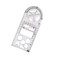 thumbnail image 2 of Geometric Ruler Craft Drawing Rulers Portable Drawing Template Ruler Mathematics Learning Template for Woodworking Writing Office Supplies Style B, 2 of 8