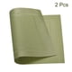 thumbnail image 3 of Individuales Manteles 450x300mm 2uds PVC Mesa Lavable Tejido Individual Mantel, Verde, 3 of 5
