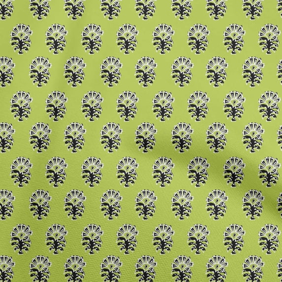 oneOone Silk Tabby Light Green Fabric Block Fabric For Sewing Printed Craft Fabric By The Yard 42 Inch Wide