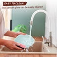thumbnail image 6 of Uxcell Porcelain Serving Dish 4.25'' Ceramic Candy Plate with Cloud Pattern Petal Shape Decorative Bowl Pink, 6 of 7