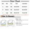 thumbnail image 3 of Penkiiy Women Bras Women Solid Underwired Sexy Lace Back Double Breasted Lingerie Gray Bras, 3 of 6