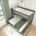 thumbnail image 6 of Max & Lily Solid Wood Bunk Bed, Twin XL over Queen Modern Farmhouse Platform Bed Frame For Kids, 6 of 9