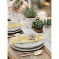 thumbnail image 6 of Hokiten Kitchen Dinner Napkins Set of 8 White Yellow Daisy Cloth Napkins Reusable Washable Table Napkins for Weddings Cocktail Parties Holiday Table Decor 20x20 Inch, 6 of 8