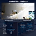 thumbnail image 6 of LUXRITE 2-Head Rectangle Regressed Trimless Gimbal LED Recessed Light 360 + 15 Swivel 5CCT 30W 2000LM 60 Dimmable 2PK, 6 of 7