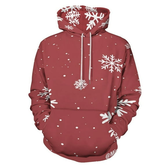 Christmas Snowflake Deer Men's Women New Sweatshirt Hoodie Men's Plus Size Sweatshirt Hooded Sweatshirt 3d Printed Street Men's Cloth