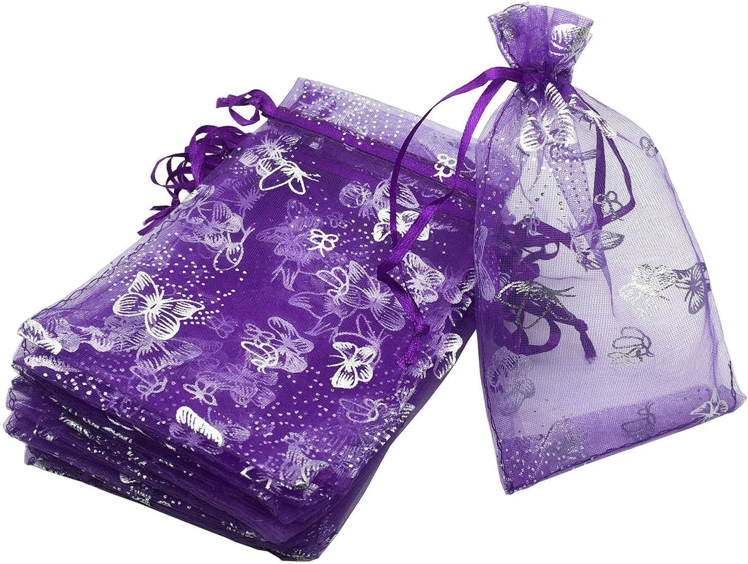 Decor Cookie Jewelry Gift Package Butterfly Organza Candy Pouch Packaging Bag 