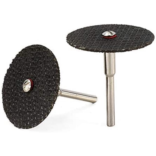 50 Pcs Roue de Meulage 32mm avec Mandrins pour Outils Rotatifs Disque de Coupe en Résine Mini Lame de Scie Circulaire Roue Coupante Rotative