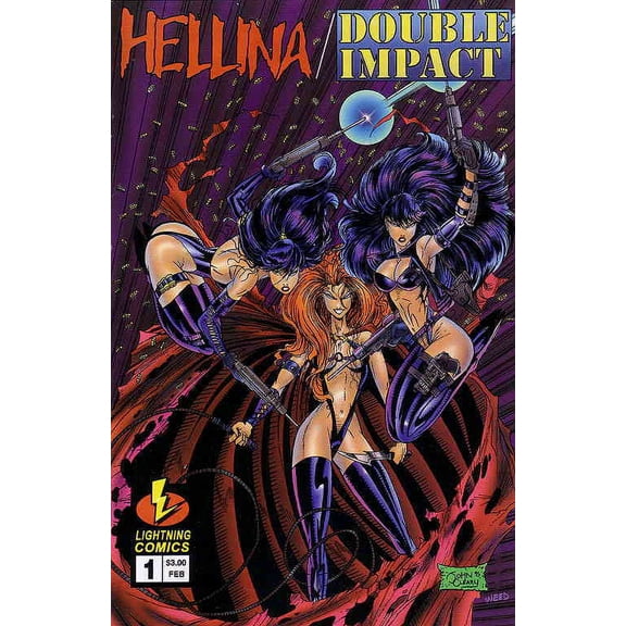 Hellina/Double Impact #1A VF ; Lightning Comic Book