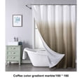thumbnail image 3 of Youkk Multople Colors Available PEVA Shower Curtain For Good Hand Feeling Fine Texture Polyester Exquisite Craft Non -through Coffee,Coffee 180*180, 3 of 6