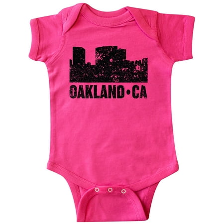 

Inktastic Oakland California Skyline with Grunge Gift Baby Boy or Baby Girl Bodysuit