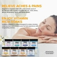 thumbnail image 3 of RX Therapy Hot Tub Spa and Bath Aromatherapy Salt Crystals 4oz 8 Pack Sample Bundle Includes Muscle - Joint - Detox - Stress - Respiratory - Sport -Sleep - Energy. Great for Muscles & Joints, 3 of 6