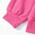 thumbnail image 6 of Piuwrlz Girls 2PC Sweatshirt Sets Kids Plain Outfit Sets Sweatshirts and Pants Hot Pink Size 7-8 Years, 6 of 10