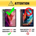 thumbnail image 3 of Étui Intelligent pour Lenovo Tab P12 12,7 Pouces 2023, Couverture Légère à Trois Volets avec Support, Réveil Automatique, Cuir PU pour Tablette Lenovo Tab P12, Rouge, Lenovo P12 (12,7), 3 of 6