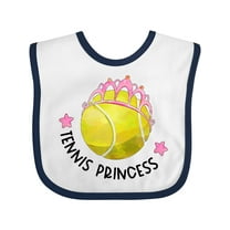 Inktastic Tennis Princess Tiara Girls Baby Bib