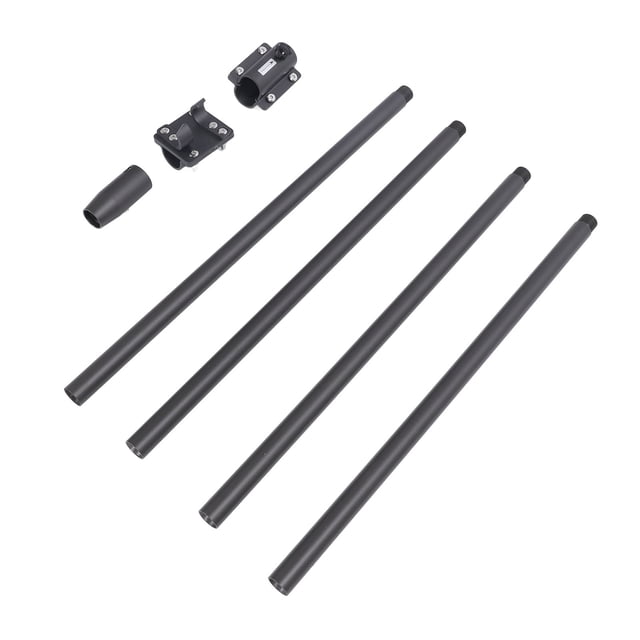 Satellite Flag Pole Mounting Bracket Kit, Lightweight Aluminum Alloy RV Satellite Flag Pole Kit Rugged for Camping