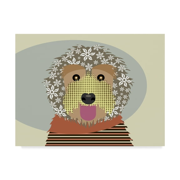 Trademark Fine Art 'Labradoodle' Canvas Art by Lanre Adefioye