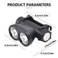 thumbnail image 4 of LED Headlight 2 Lighting Modes Adjustable Head Night Fishing LED Lamp IP55 Waterproof Head-mounted Flashlight for Outdoor Cycling Fishing, 4 of 9