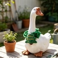 thumbnail image 4 of AZXY Christmas Neck Wrap Collar Porch Goose Outfit, 23‑Inch Goose Clothes, Goose Clothing & Goose Cloth for Cement Plastic Porch Goose Statue, Outdoor Xmas Decor for Front Porch Yard Lawn Garden, 4 of 6