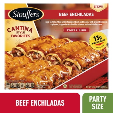Stouffer's Chicken Enchiladas Party Size Frozen Meal, 57 oz (Frozen ...
