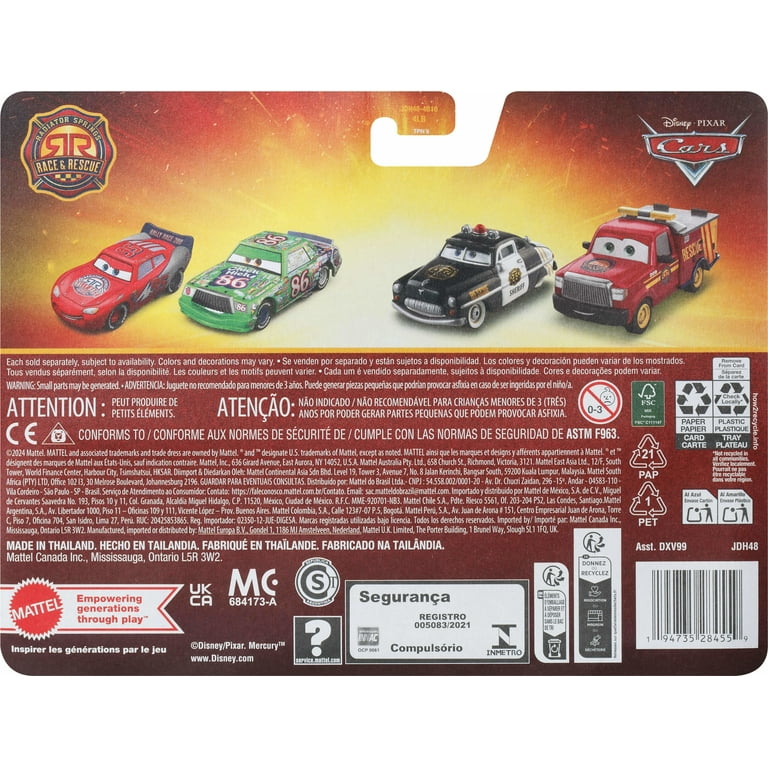 Disney and Pixar Cars 2-Pack, Set of 2 1:55 Scale Die-Cast Toy