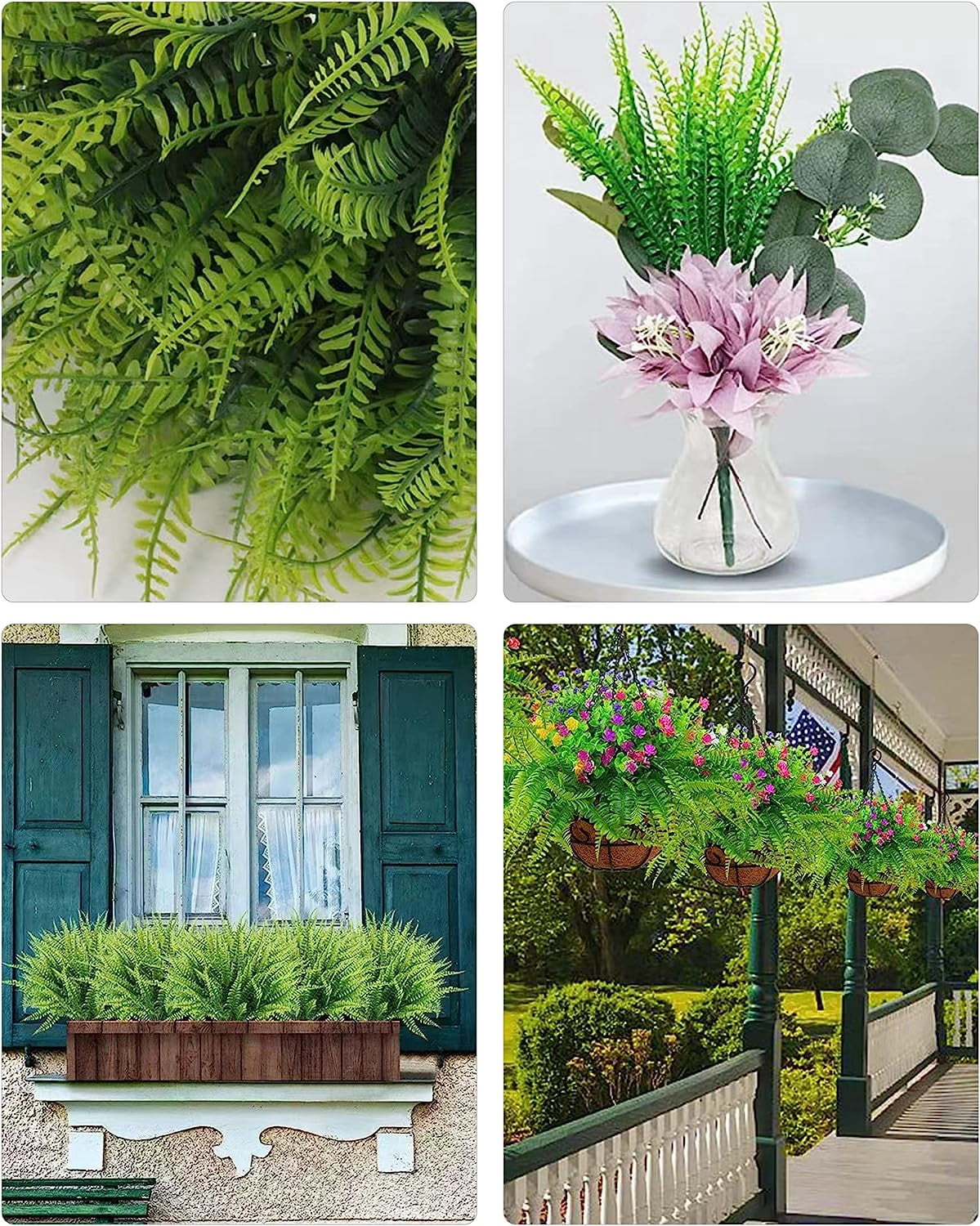 Morttic Morttic 10 Bundles Artificial Boxwood Plants Shrubs Artificial Flowers for Outdoors UV Resistant Greenery Foliage Spring Garden Farmhouse Office Patio Wedding Decor Indoor Decoration