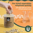 thumbnail image 4 of Urban Taste Kitchen Dehydrated Essential Vegetables – Air-Dried Ginger, No Additives, Shelf-Stable for Soups, Pantry, Mixes, Ramen Toppings, Cooking, Camping & Emergency Storage, 4 of 7