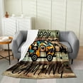 thumbnail image 1 of Erosebridal RV Car Flannel Blanket, Rustic Farmhouse Sherpa Throw, Camping Theme Room Decor, Kids, 1 of 5
