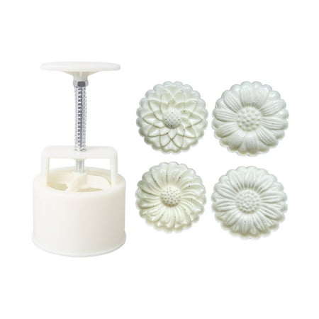 

Ziizwfa Mooncake Mold Festival DIY Hand Press Mooncake Cutters Pastry Decorating Gadgets