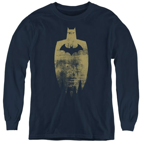 Batman - Gold Silhouette - Youth Long Sleeve Shirt - X-Large