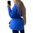 thumbnail image 3 of Txlixc Chaqueta acolchada para mujeres con cinturón ligero, cómodo, cálido, de manga larga de una sola fila Txlixc moda, 3 of 6