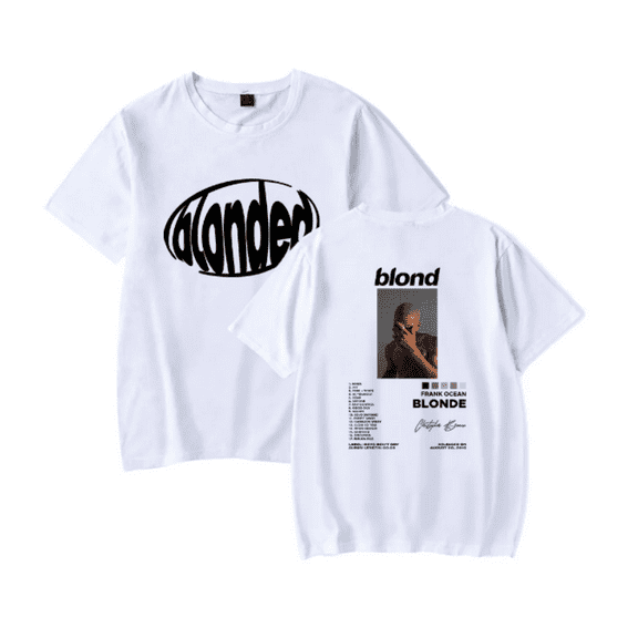 Ocean T-Shirt Crewneck Cotton Frank Unisex TShirts Men Women Short Sleeve Casual Rapper Tees Tops