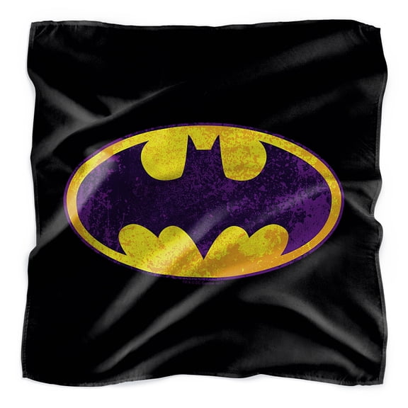 Batman Neon Distress Bat Logo Bandana (21 in x 21 in)