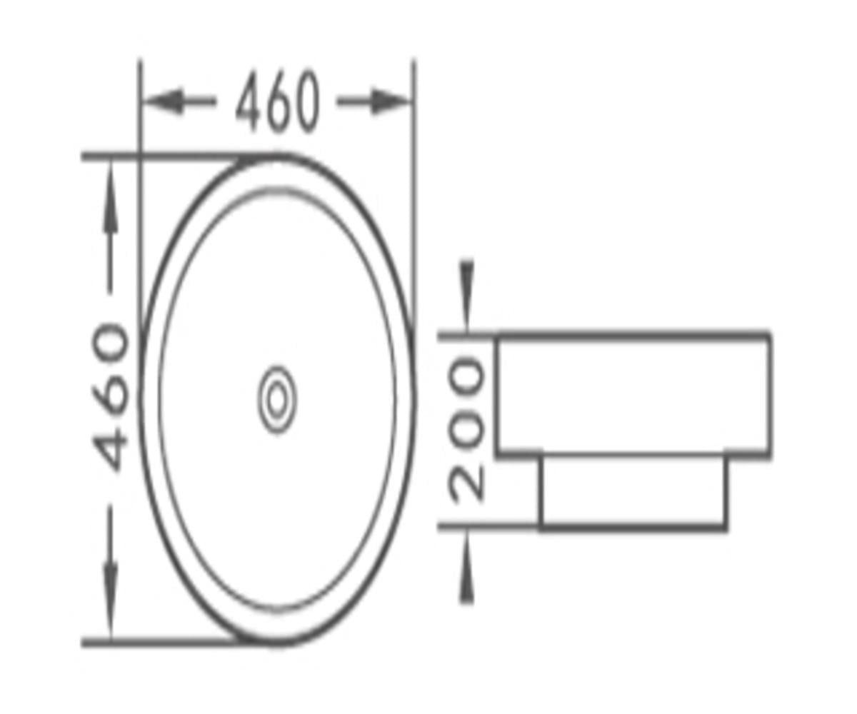 DROP Bath and Kitchen DR091072 Bathroom Vessel Sink