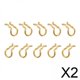 thumbnail image 1 of 2x10 Piezas Clips De Resorte De Retención Clips De Resorte De Fijación Portátiles Dorados, 1 of 8