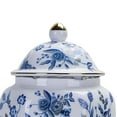 thumbnail image 2 of YOPTOP Ceramic Ginger Jar Lid Blue White Porcelain Crafts Gift Porcelain Jars for Kitchen Countertop Storage   Style A,styleb, 2 of 9