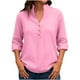 thumbnail image 2 of Sudadera de lactancia,Camisa informal de manga larga con botones y cuello en V para mujer, de poliéster y elastano estampado, corte regular, cómoda para uso diario, sopatenor, 2 of 8