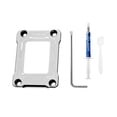 thumbnail image 2 of Piezas de contacto de la CPU, con placa posterior de soporte LGA17Xx-Bcf de aleación de aluminio térmica de 12,8 W para accesorios electrónicos LGA1700 de 12.ª Plata Yotijar Marco de corrección de flexión, 2 of 9
