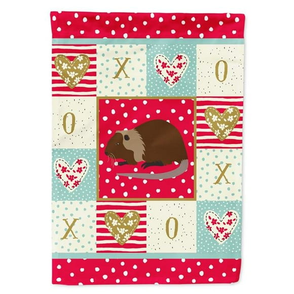 Carolines Treasures CK5306GF 11 x 0.01 x 15 in. Coypu Nutria River Rat Love Flag Garden Size