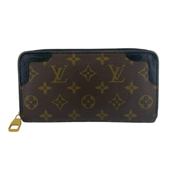Pre-Owned LOUIS VUITTON M61855 Zippy Wallet Retiro Round Monogram Long Brown Women's